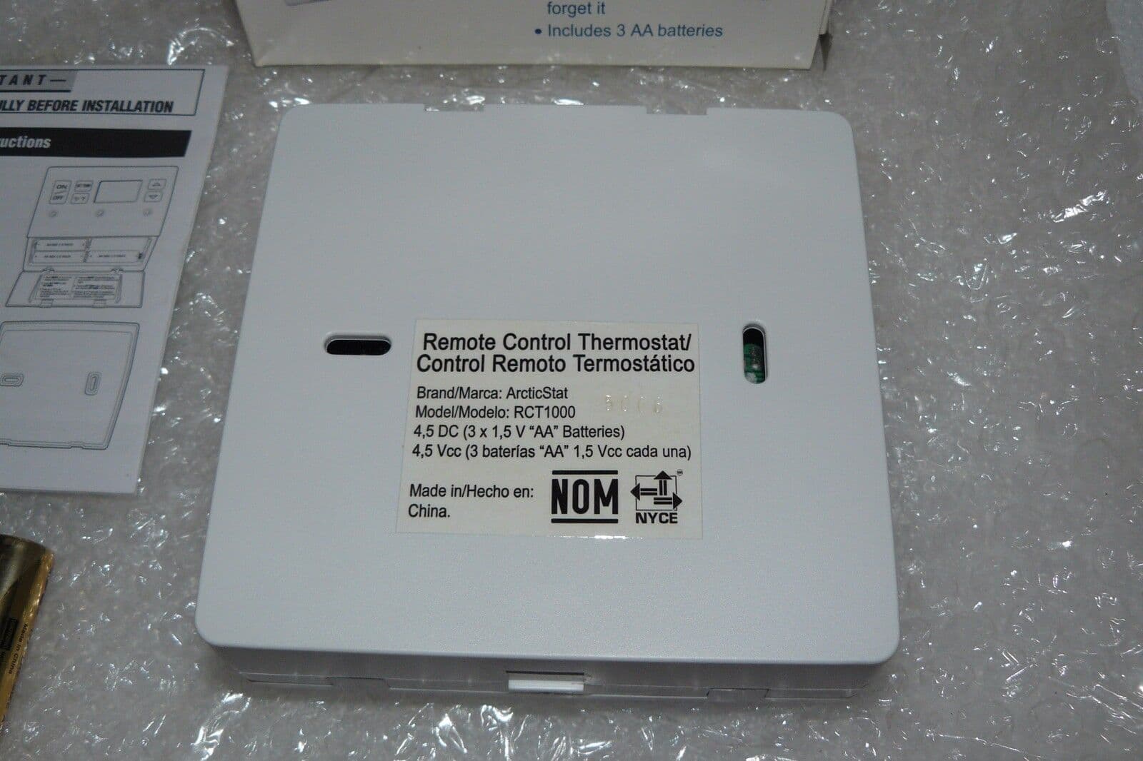 MASTERCOOL ADOBEAIR ARCTICSTAT RCT1000 REMOTE CONTROL THERMOSTAT NEW 2