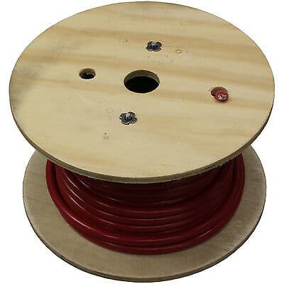 EBC Battery 1 foot of 2 gauge Copper Battery Cable with Red Starter 2