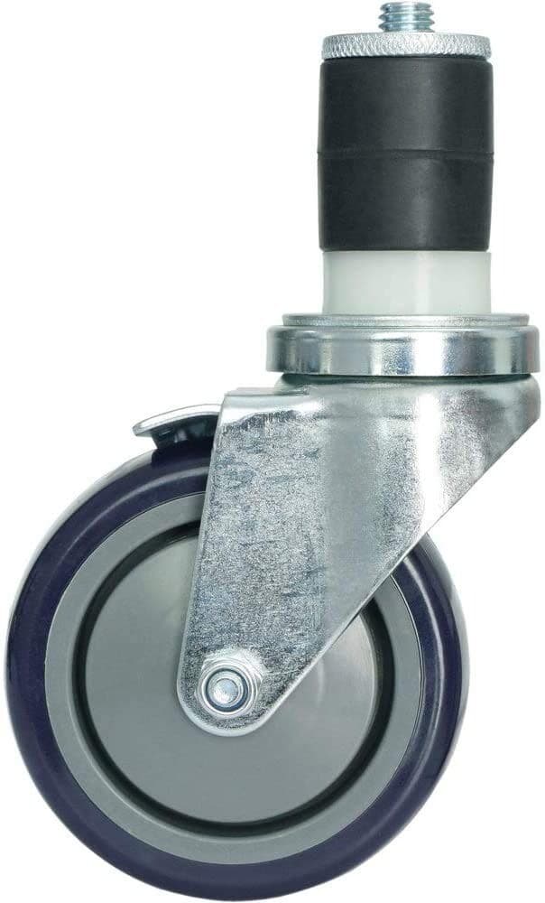 4 Inch Work Table Caster Wheels for Commercial Kitchen Prep Tables, Expanding 3
