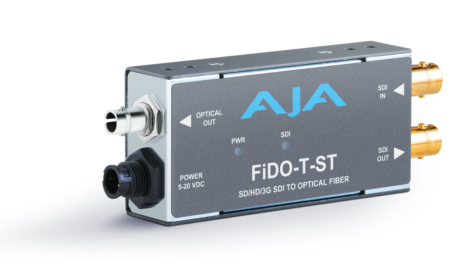 AJA FIDO-T-ST 1-Channel 3G-SDI to Single-Mode ST Fiber Transmitter
