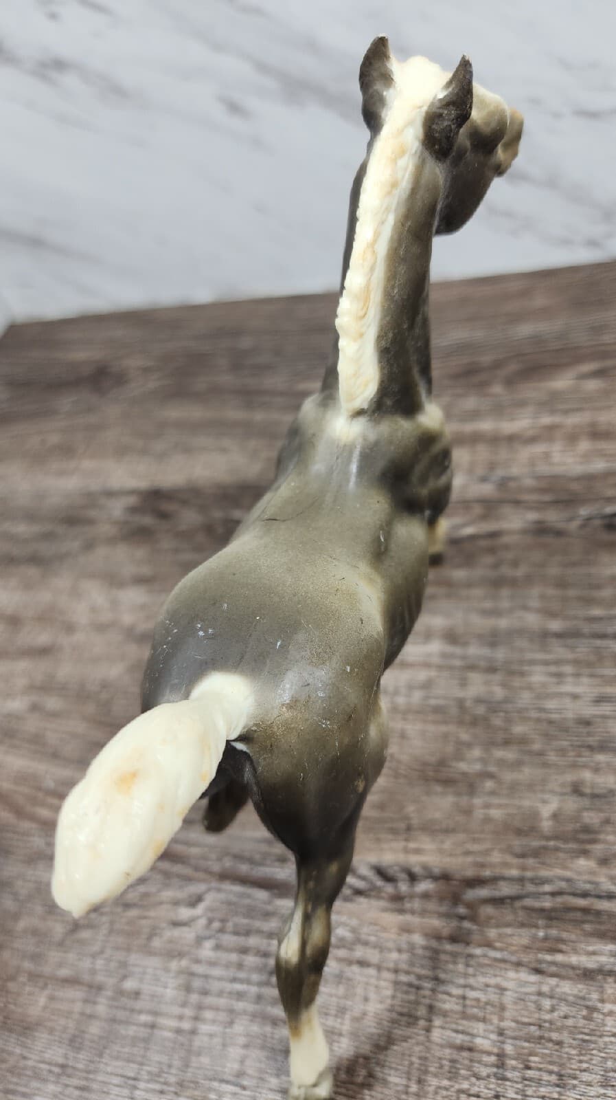 VTG Breyer Running Foal Gray Called Smoke White Points Horse Early 1960’s 7” 5