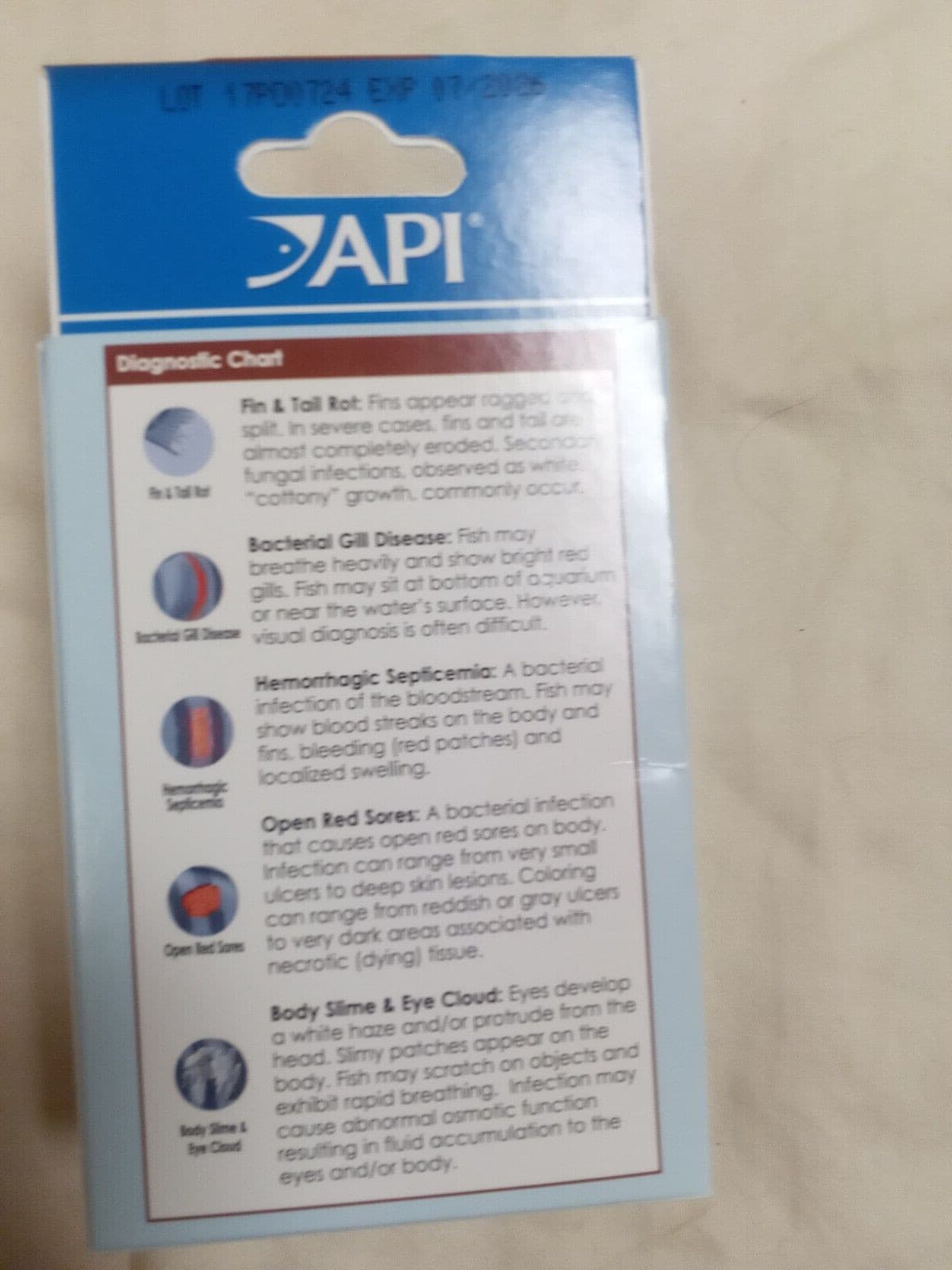 API Fin & Body Cure 9 Packets Treats Freshwater Fish Bacterial Disease BB: 6/27 2