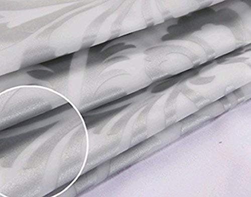  Shower Curtain Silver Grey Pattern Shower Curtain Set Durable with Hooks,72  5