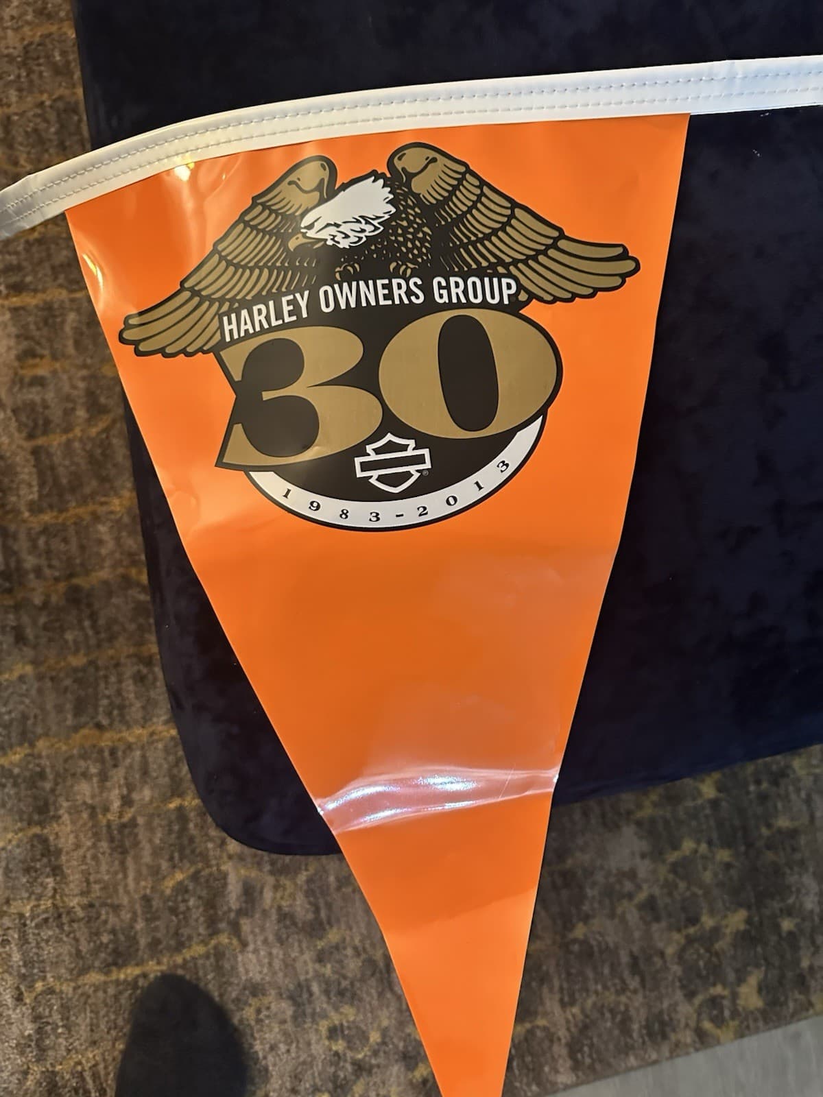 Harley Davidson 30th Anniversary Flag Banner Harley Owners Group 15 Foot Banner 2