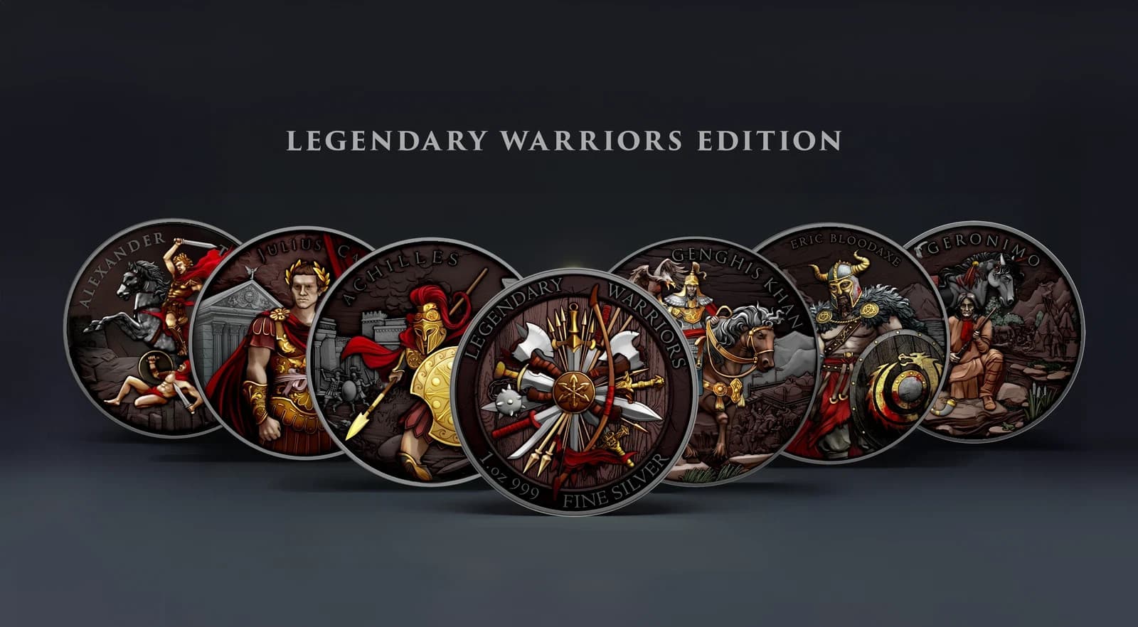 2023 Geronimo Legendary Warriors 1 oz .999 Silver Colorized Round – 499 MINTED 6