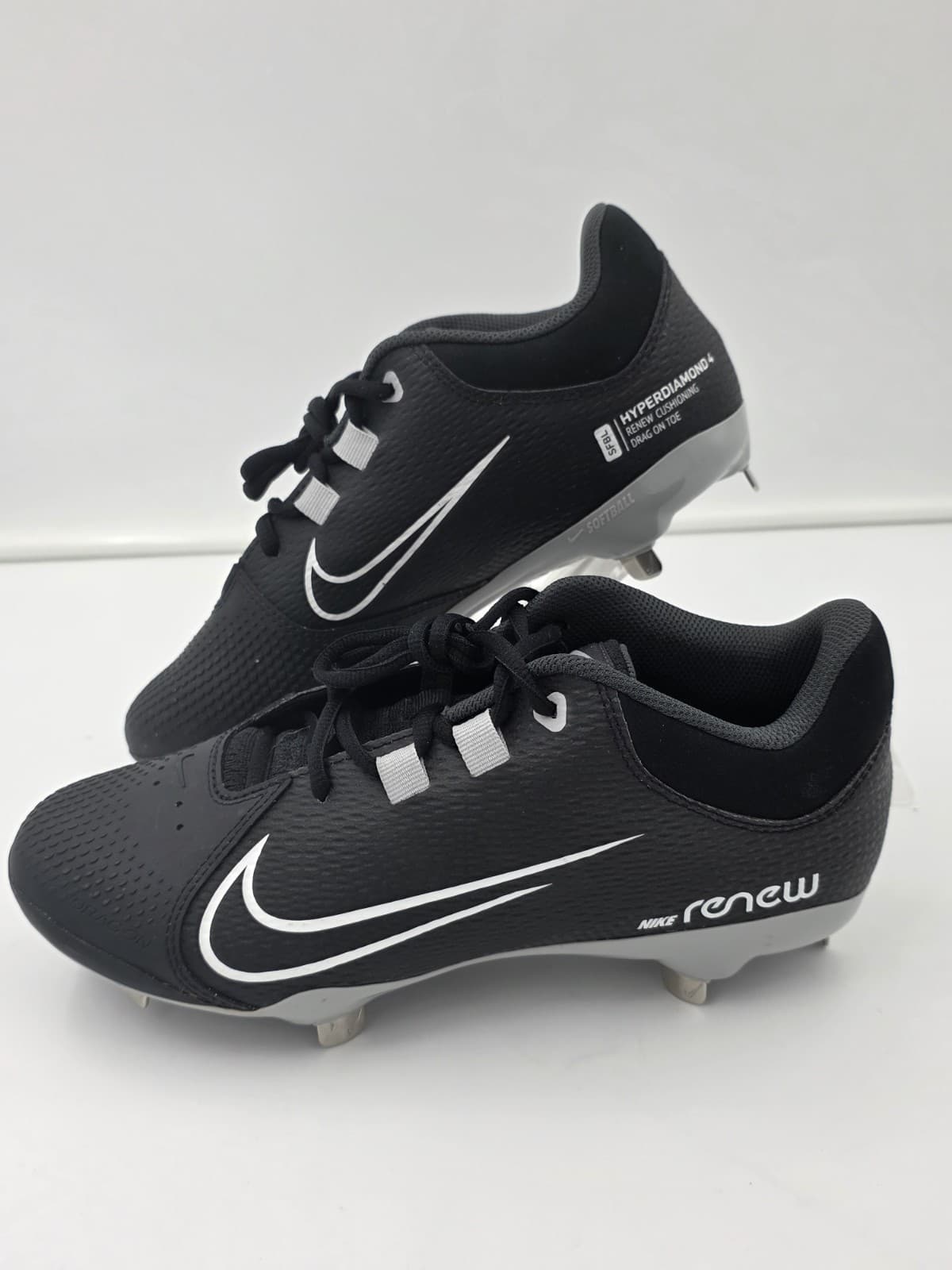 Women's 8 Nike React Hyperdiamond 4 Pro Softball Metal Cleats CZ5920-010