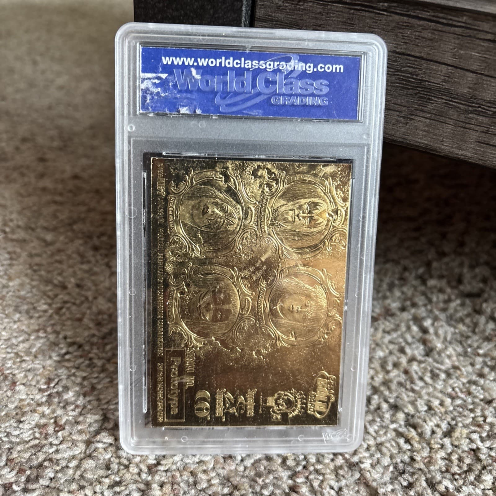 KISS “PSYCHO CIRCUS” Album Cover 23KT Gold Card Ace Frehley Graded  GEM MINT 10 3