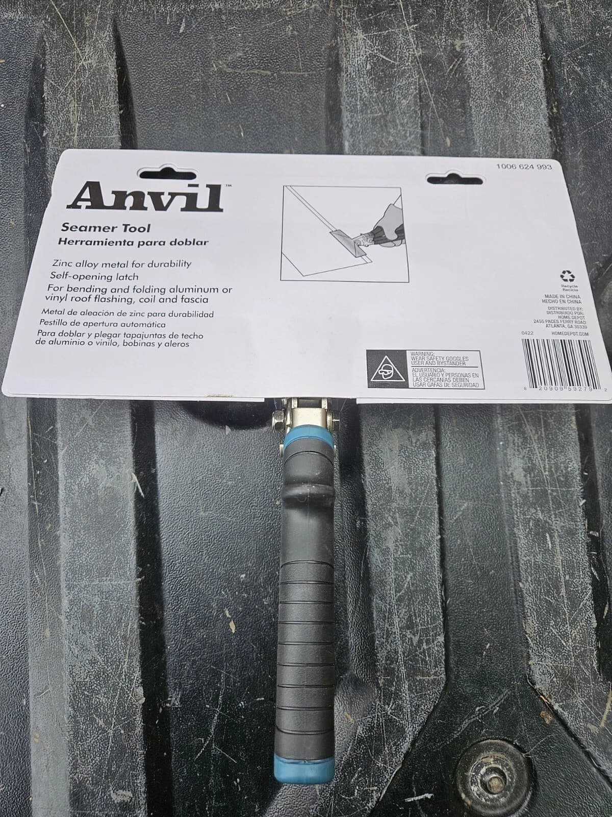 Anvil 9" Sheet Metal Seamer Tool | Model 1006624993 | Crimping Plier 3