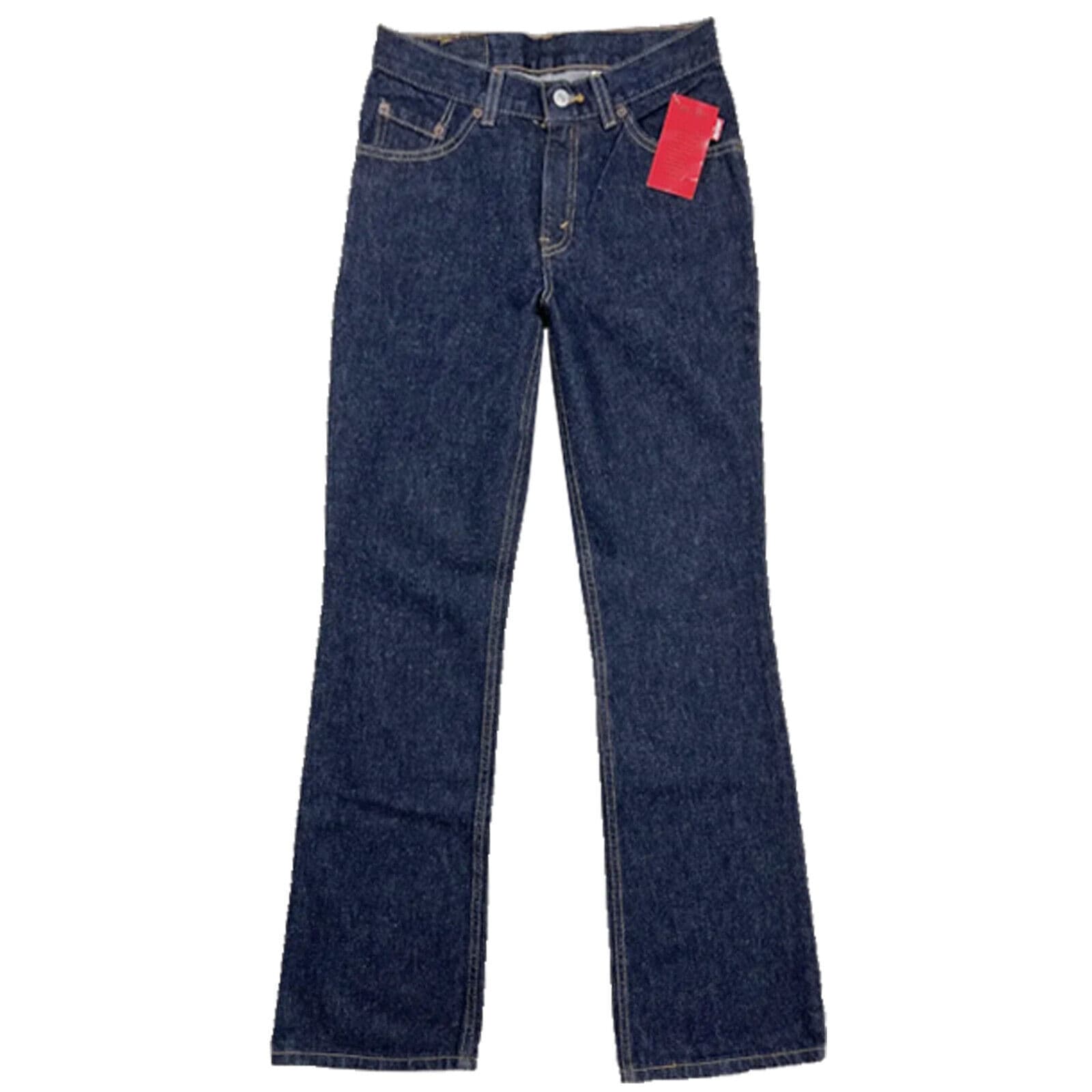Levis 517 Boot Cut Retro Vintage Style Denim Blue Jeans Slim Fit JR Girls Womens 3