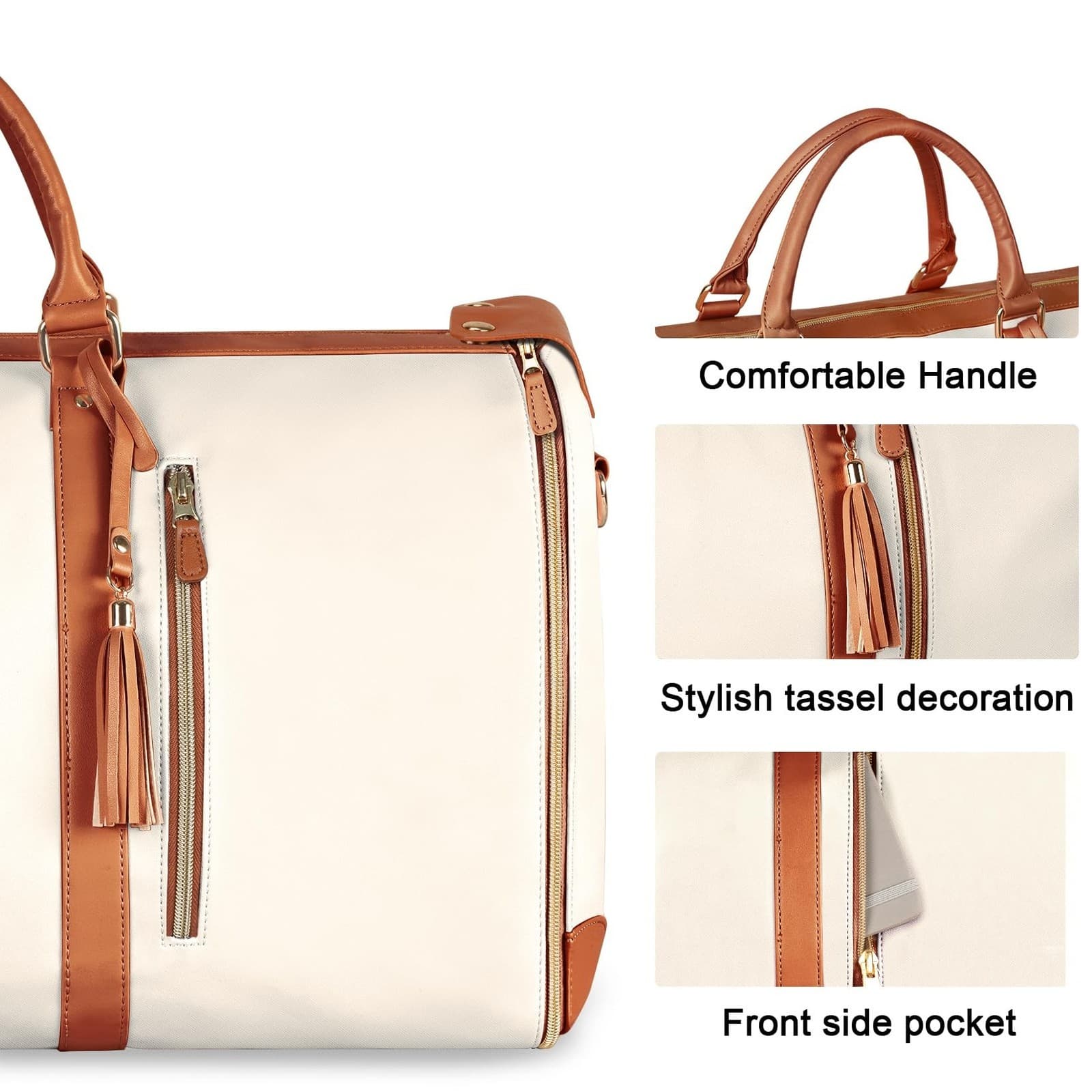 Ytonet Garment Bags for Travel, Convertible Carry on Garment Bag Large Duffle... 5