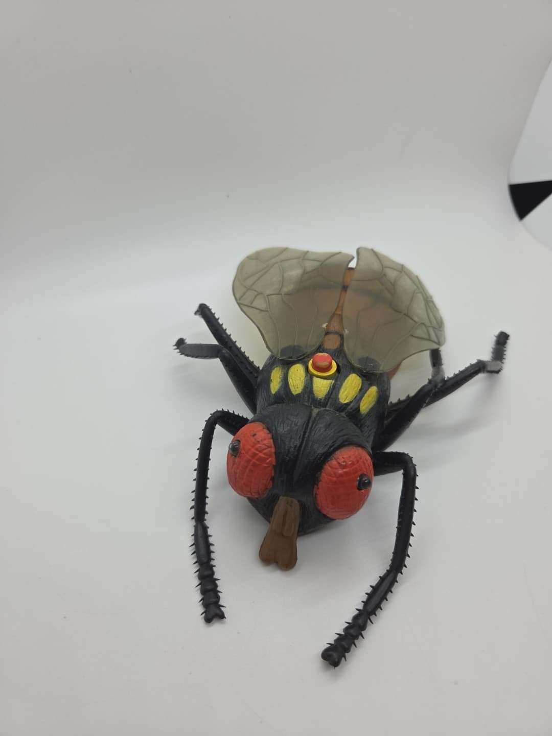 Vintage Imperial 1998 Rubber Fly Bug Insect Buzz & Light up Eyes Battery Powered 2