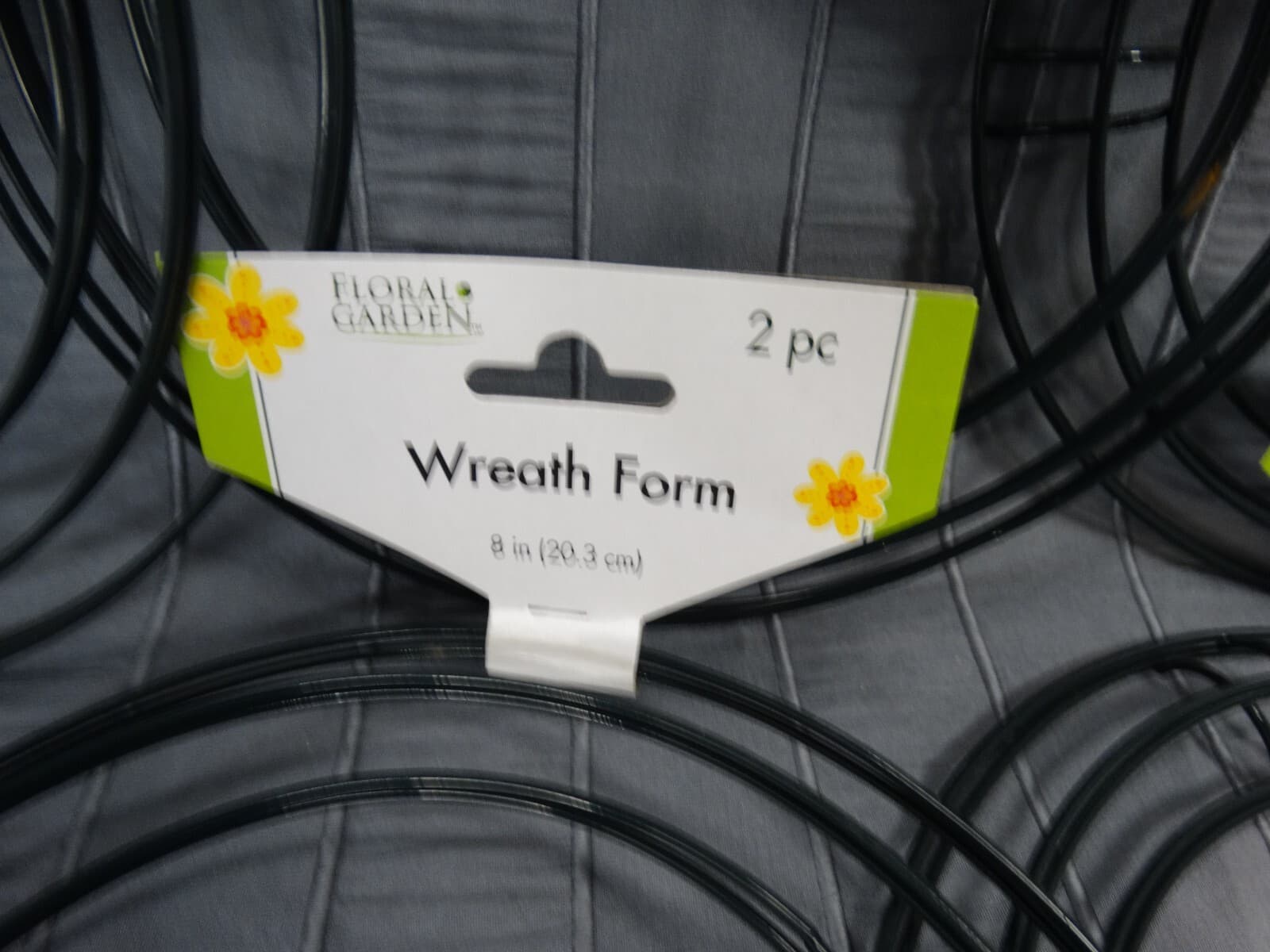 Floral Garden 2 PC Wreath Form, 8 IN. Lot of 9 3