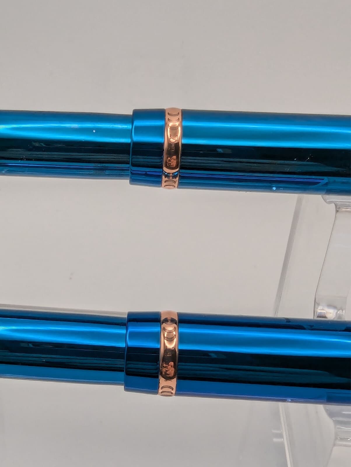 Conklin Duragraph Blue Metal Fountain and Ballpoint Set (Pre-Owned) 2