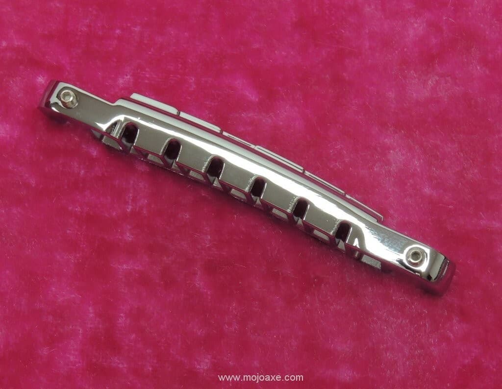 Lightning Bolt Wraparound Bridge for Gibson SG Junior, UN-AGED CHROME, MojoAxe 3