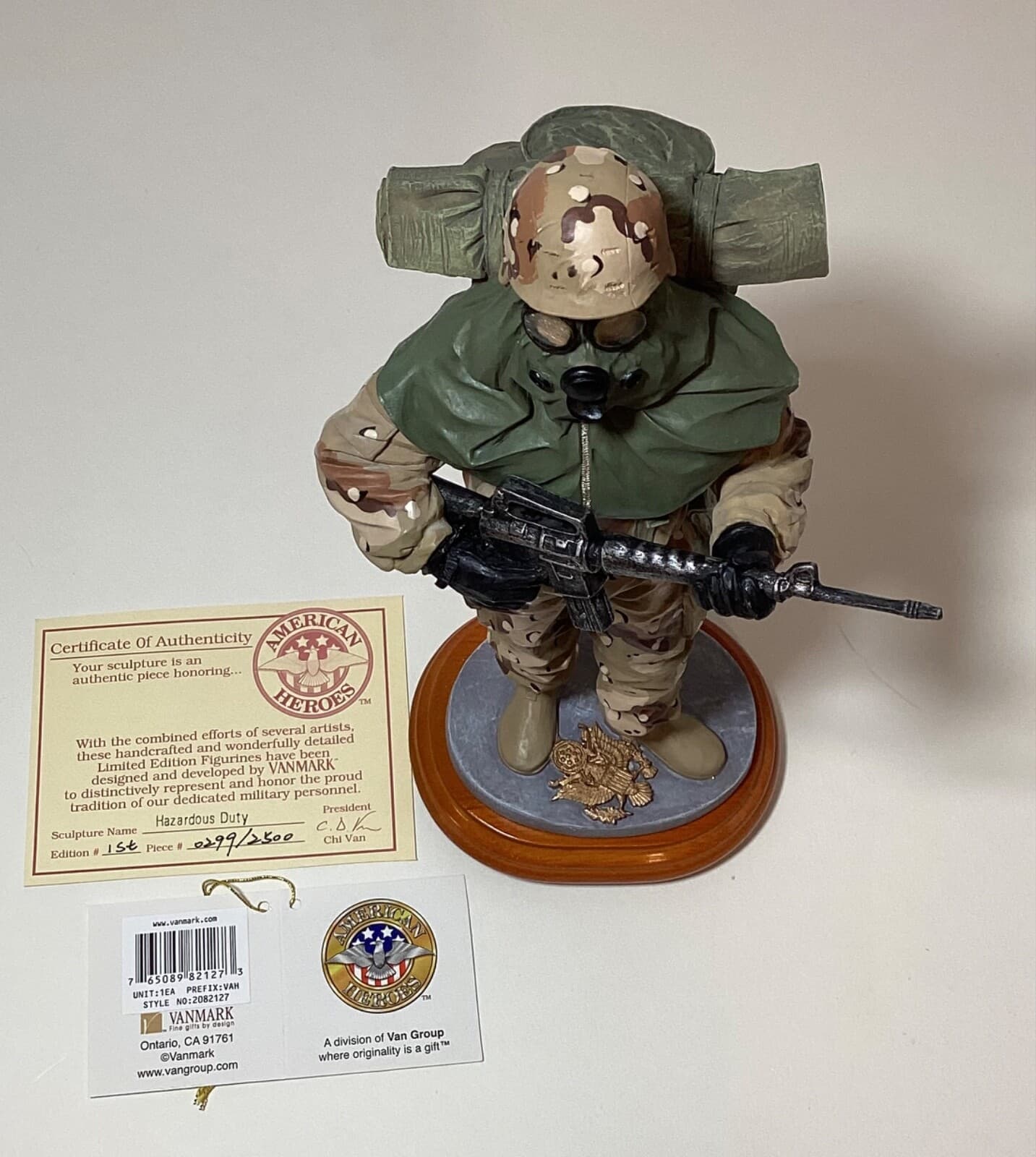 Vanmark American Heroes Military Hazardous Duty Army Soldier 1st Ed 2002 RARE 6