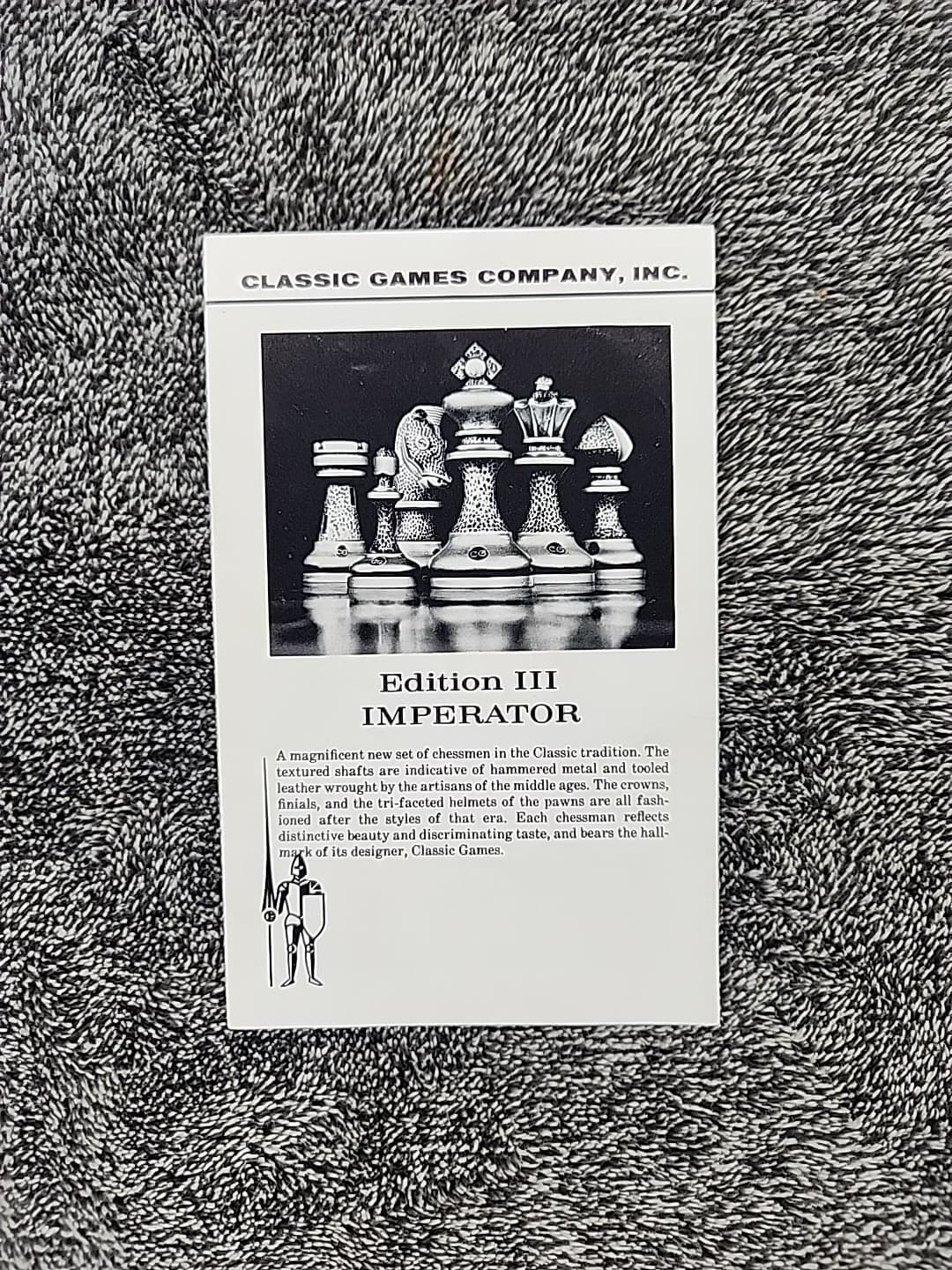 Vintage MCM Chess Set Classic Games Collectors Set Edition III Imperator #305 6