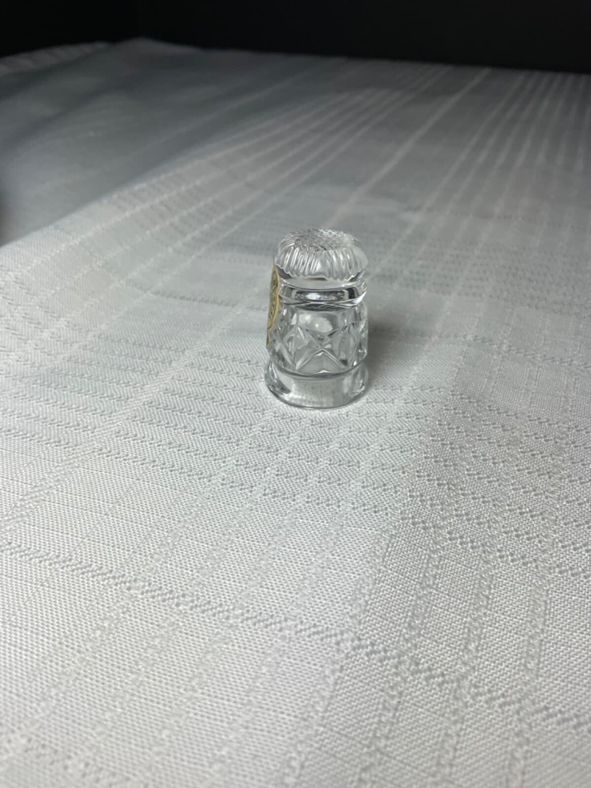 Waterford Crystal Sewing Thimble w/ Label - Free Ship 2
