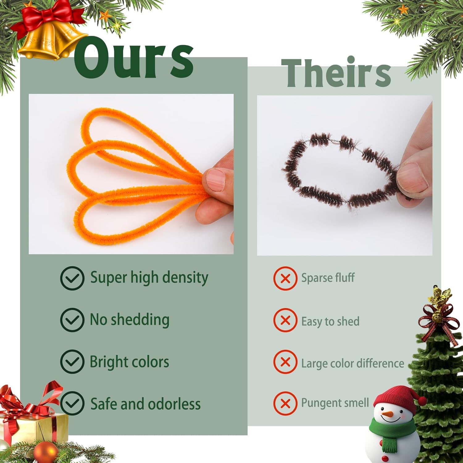 200Pcs Pipe Cleaners, 20 Colors Thick Pipe Cleaners Craft, Multi-Color Chenille 4