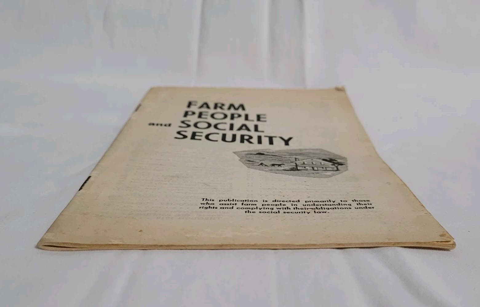 Vintage Farm People and Social Security Booklet 1958 US Government Ephemera 6