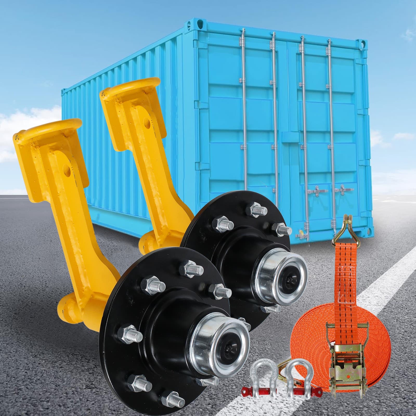 New upgrade Superior Shipping Container Wheels .8x6.5 Lug .container accessories