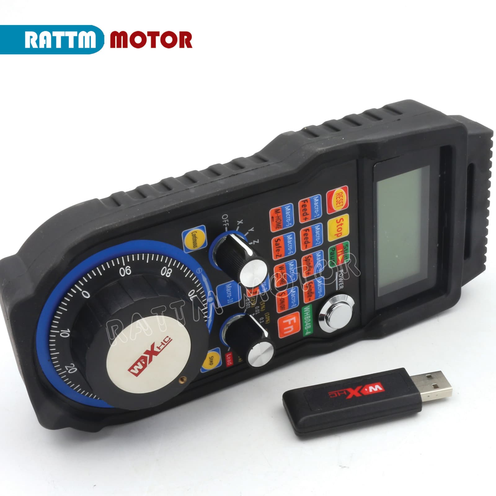 【USA】4 Axis MPG Wireless Handwheel USB Receiver MACH3 Control For CNC Machine 2