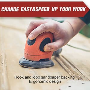Mouse Sanding Pads Hook Loop Sandpaper 220 Grit for Black+Decker Detail Sander 4