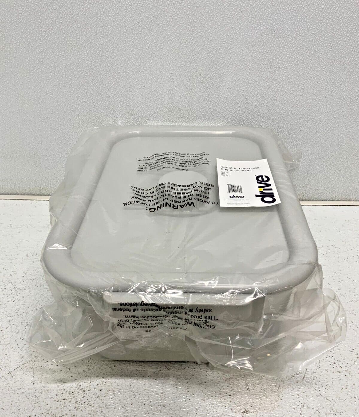NEW Lot of 2 Drive 11109 Bariatric Medical Plastic Commode Bucket & Cover 67A 2