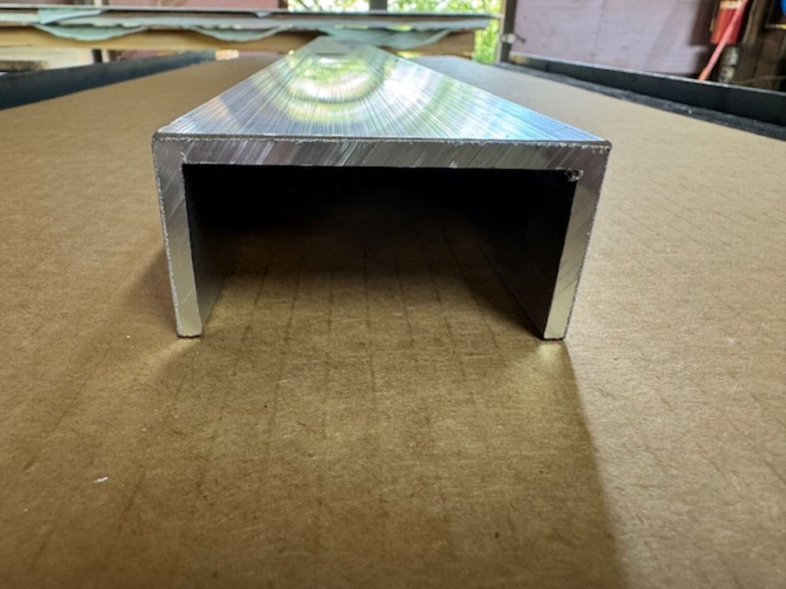 3/16" Aluminum Channel x 1.5 x 3", 6063-T52 Aluminum, 36 Inch Length 3