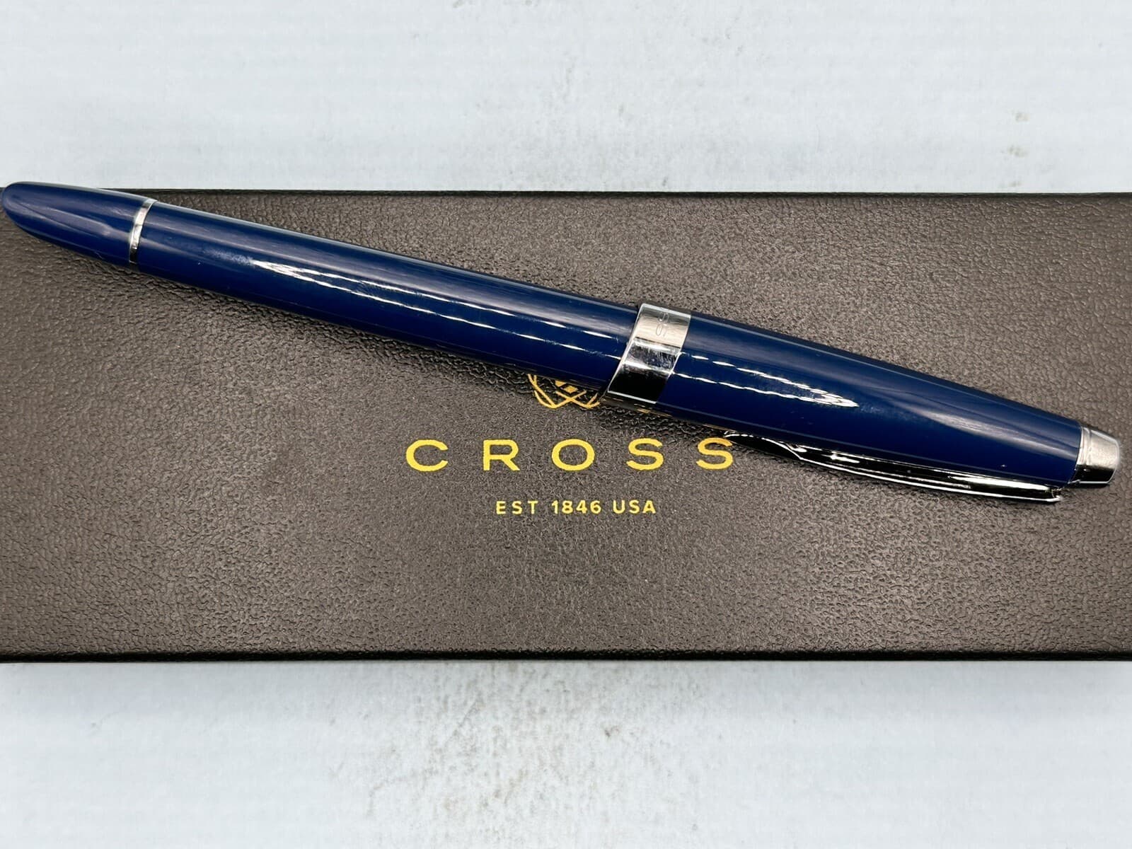 Cross Aventura Starry Blue Fountain Pen AT0156-2MS NEW