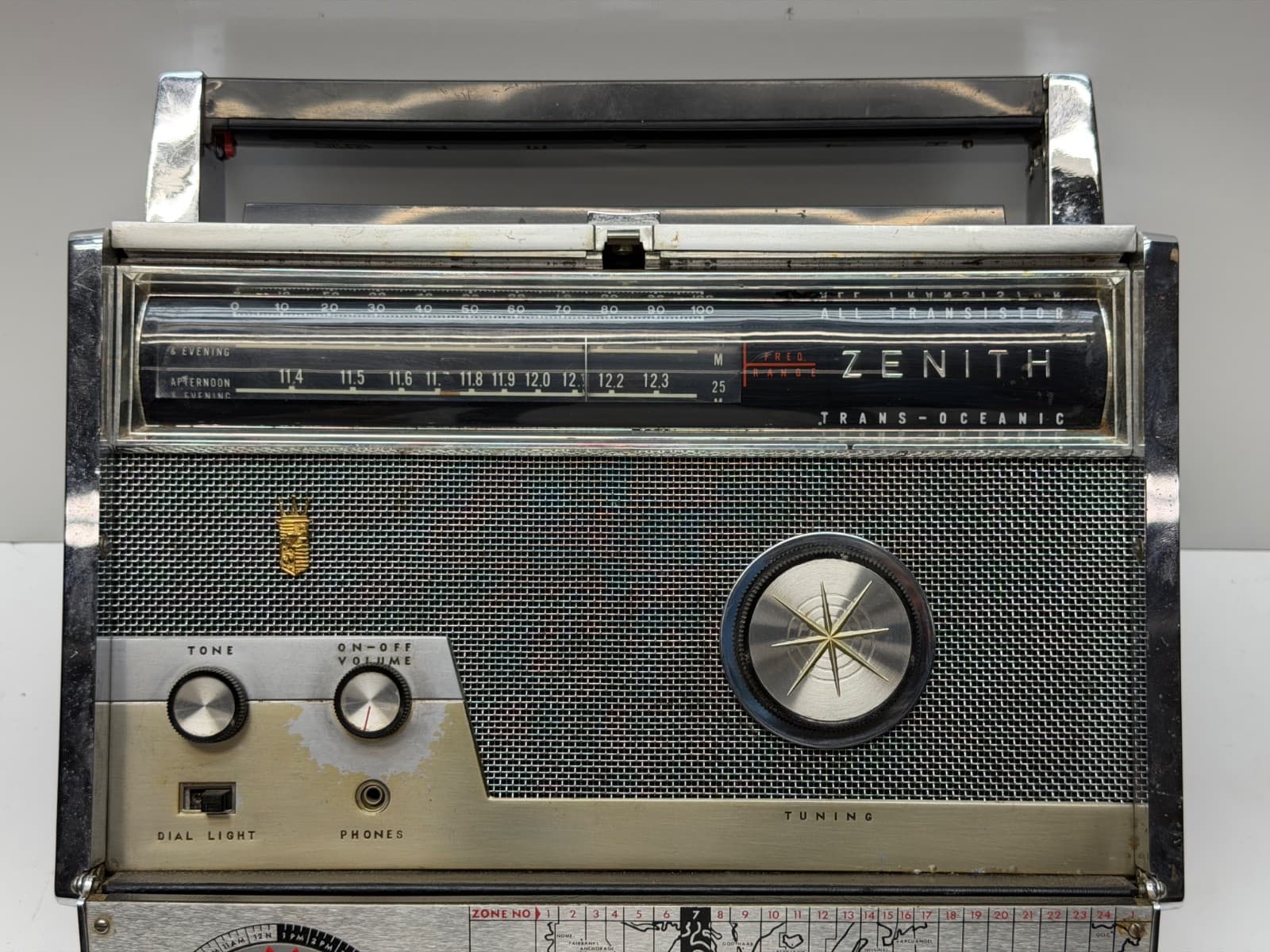 Zenith Trans-Oceanic Royal 1000 VTG Shortwave Radio Recapped w/ New Power Supply 5