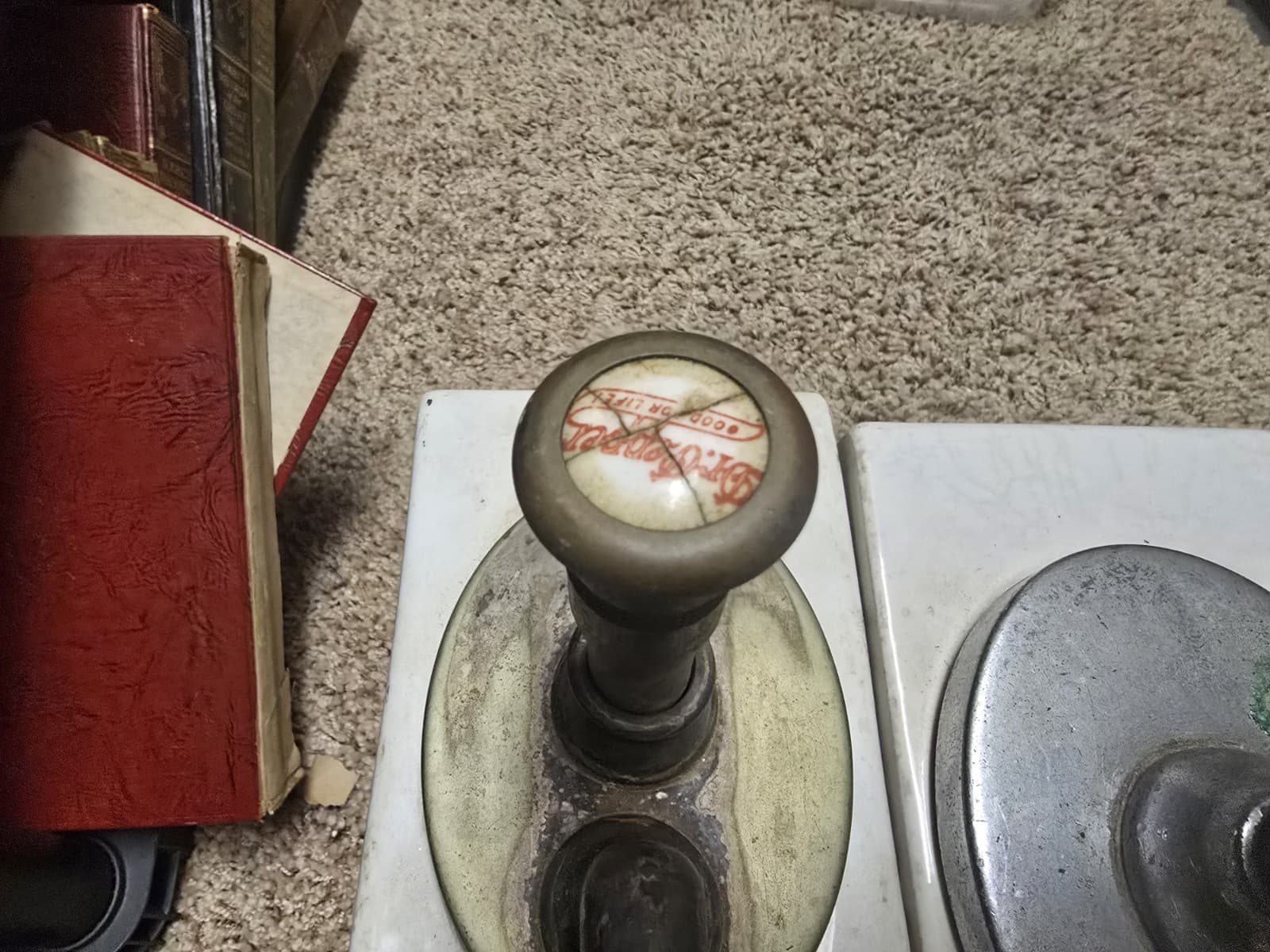 Lot Of 4 Vintage Porcelain Soda Fountain Pump Syrup Dispensers Dispenser White 4