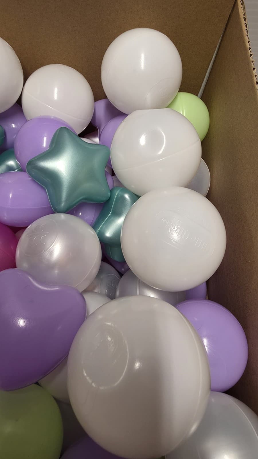 150 Pcs Ball Pit Balls, 2" - 2.5" Fun Shapes, Assorted Lot, Plastic  5