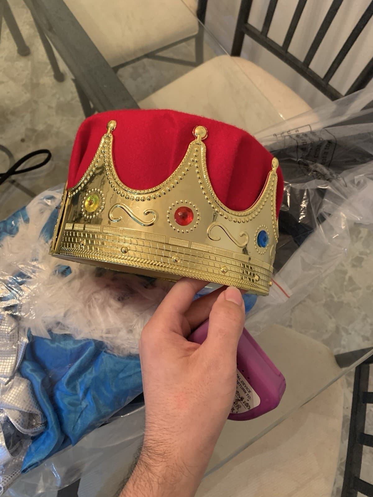 Jerry The King Lawler Signed Replica King Crown Royal Adult NOT WORN Autographed 2