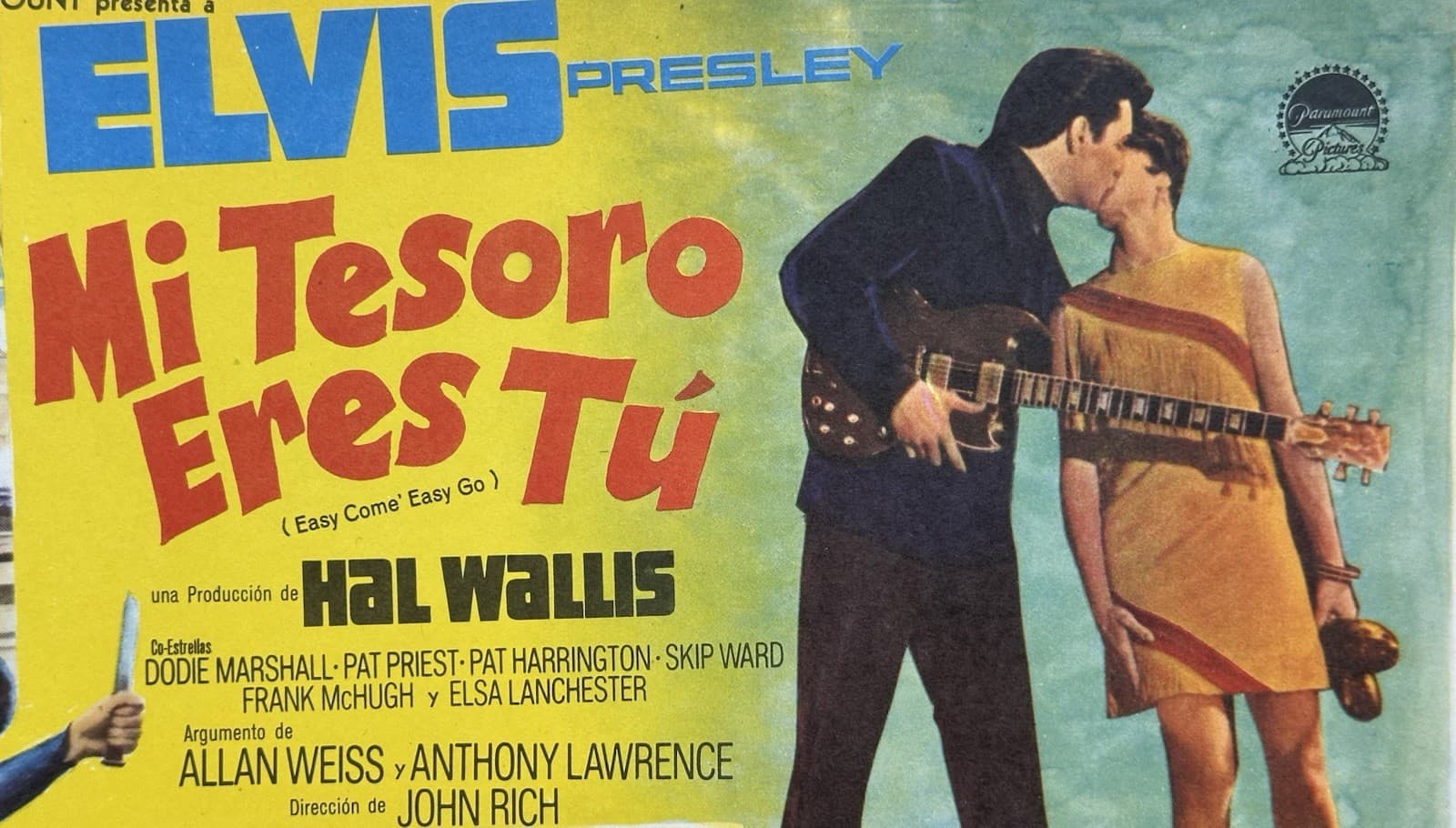 ELVIS PRESLEY EASY COME EASY GO PAT PRIEST MEXICAN LOBBY CARD 1967 4