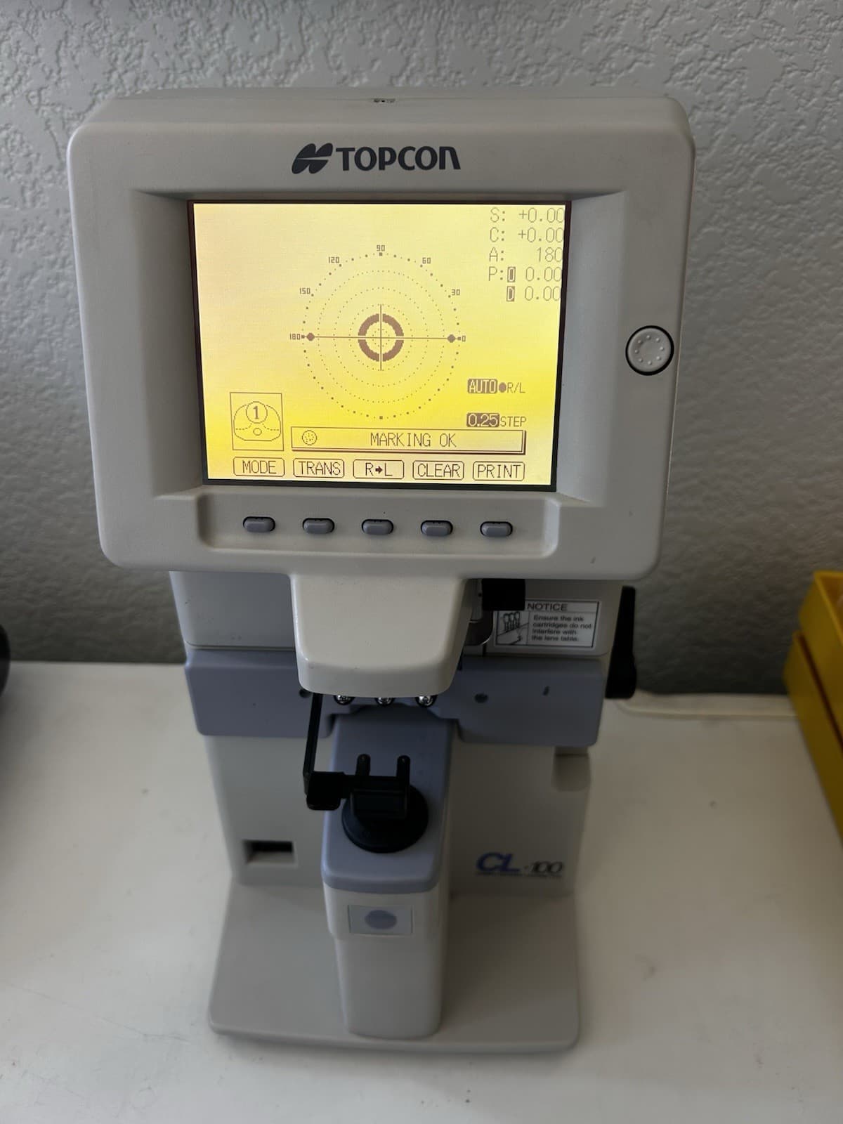 Topcon CL-100 Auto Lensometer Optical Measurement Instrument 4
