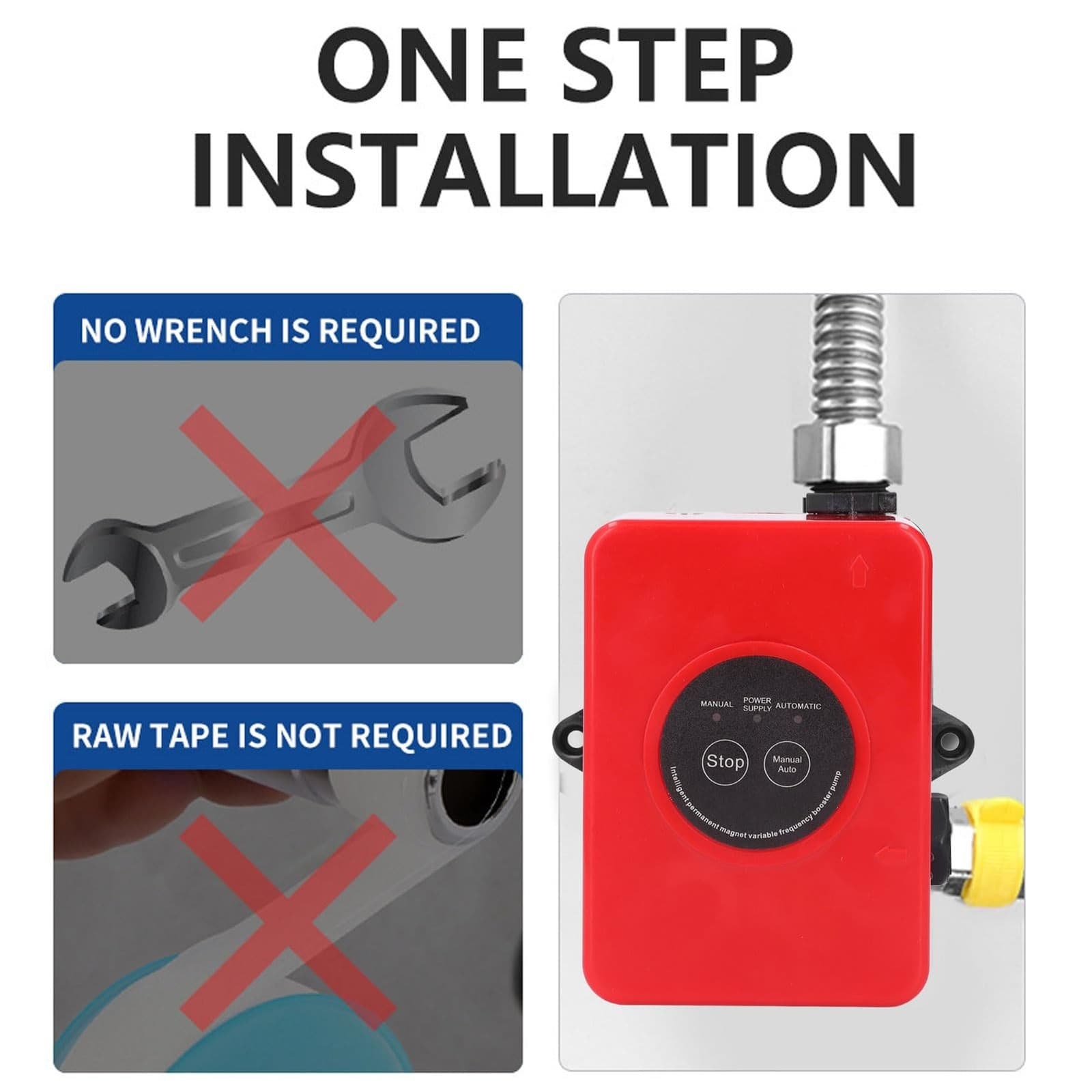 Tissting Water Pressure Booster Pump 100W 32L/min - Automatic Domestic Hot Wa... 4