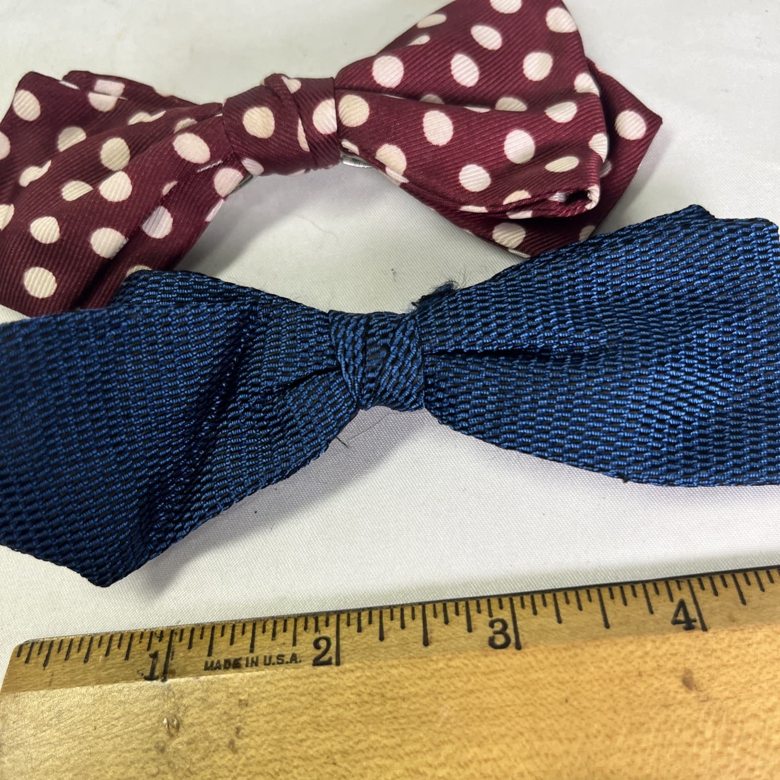 Vintage Clip On Bow ties Set Of 4 4