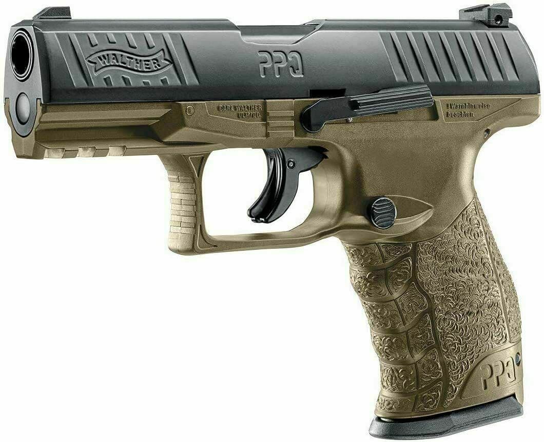 Umarex T4E Walther PPQ M2 .43 Cal Black FDE Paintball Pistol and Balls Bundle 3