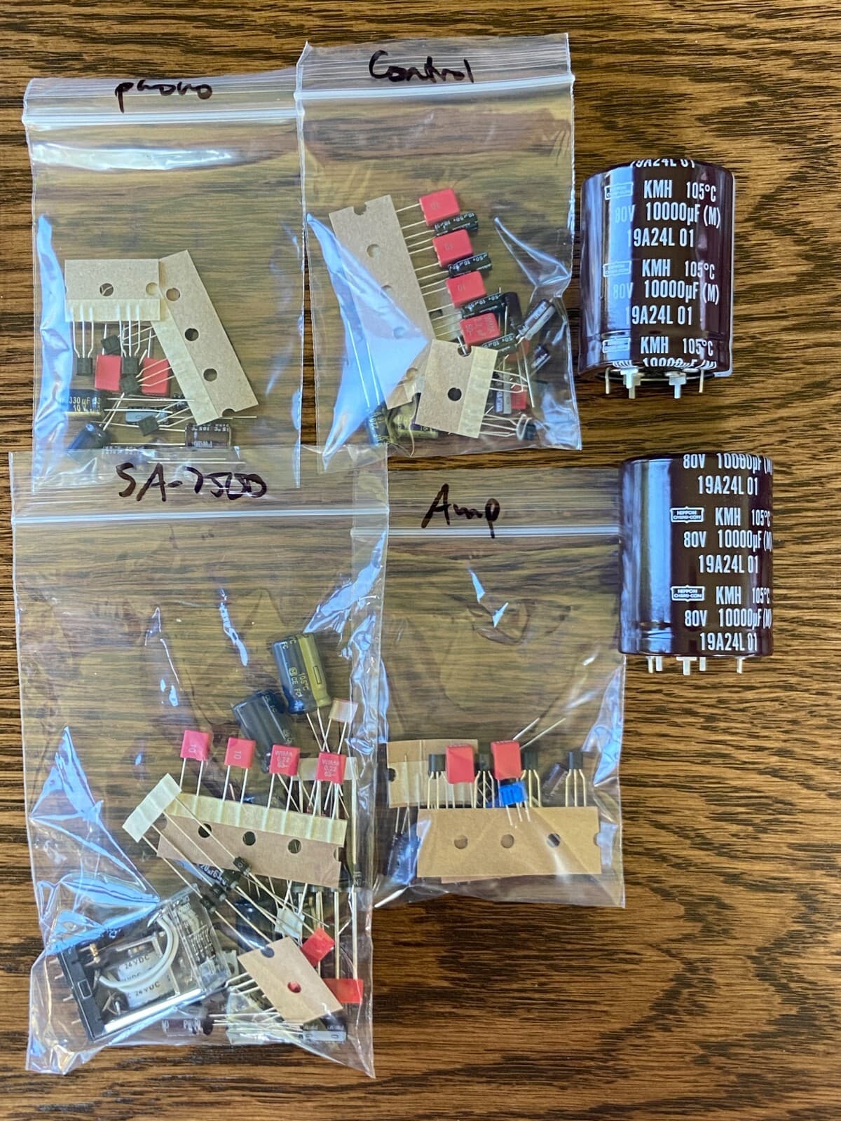 Pioneer SA-7500 Complete Rebuild Kit High-Quality Amplifier Recap Transistors 2