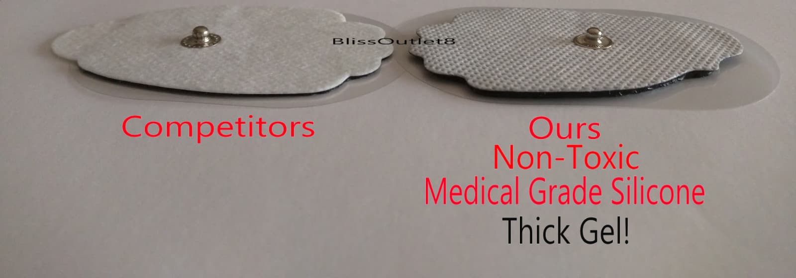 TENS Extra Large Snap On Electrode Pads (6) FOR truTENStronic Massagers 4