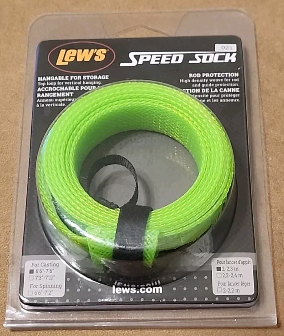 Lew's Speed Sock (Green 6'6"-7'6") Casting Rod Protection #SSCC1 3