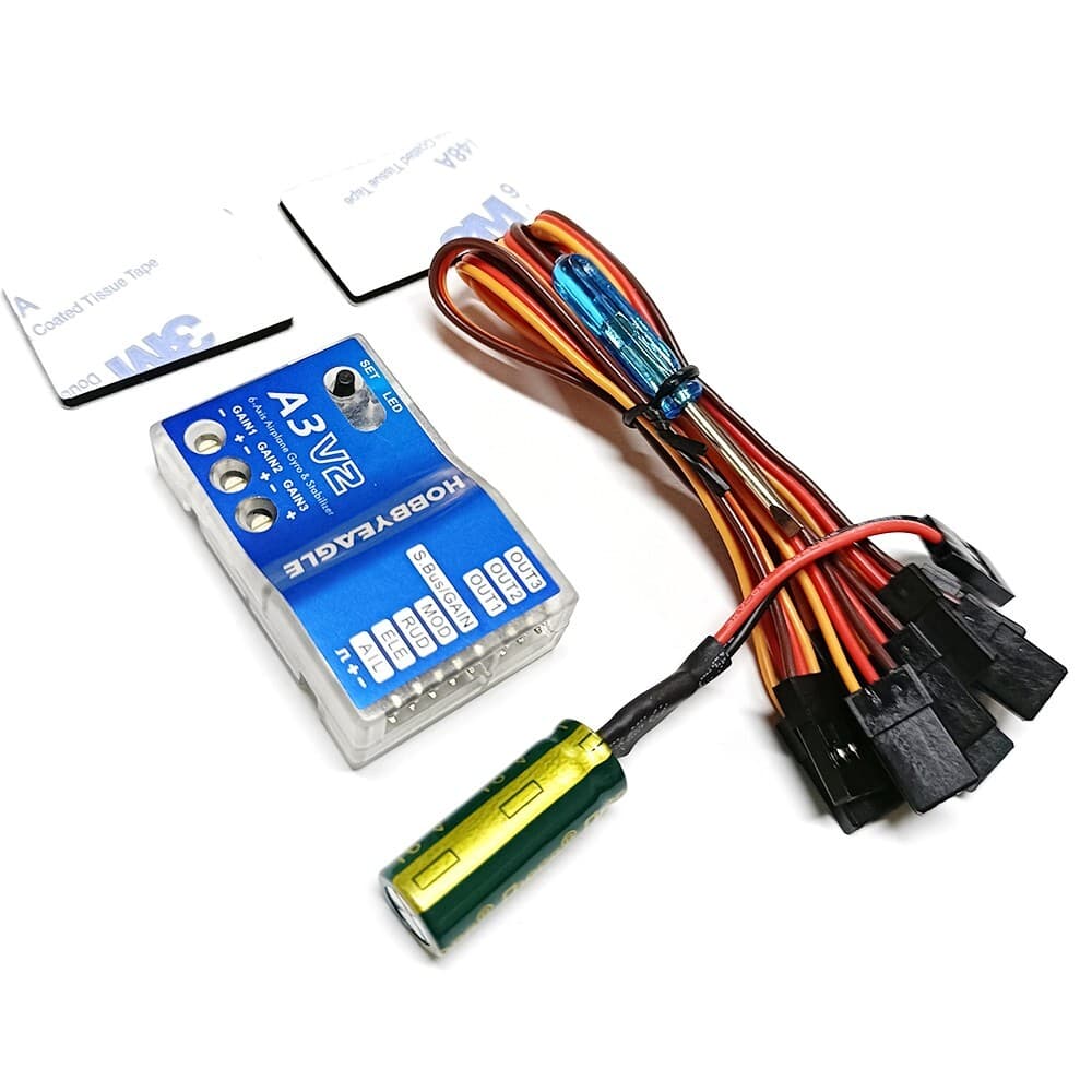 Hobbyeagle 6 Axis Gyro A3 V2 Airplane Flight Controller Stabilizer for RC plane 2