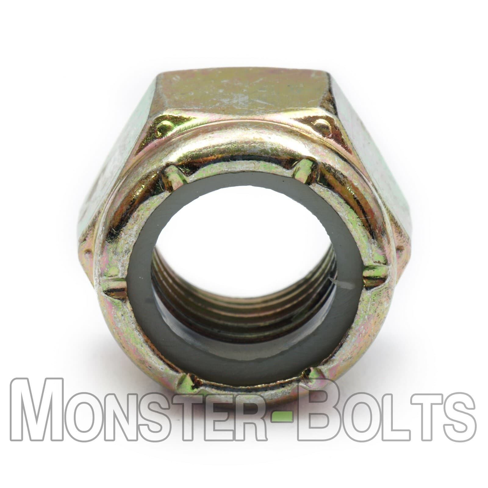 Nylon Insert Lock Nuts Zinc-Yellow Grade 8, 1/4-20 1/4-28 5/16-18 3/8-16 7/16-14 2