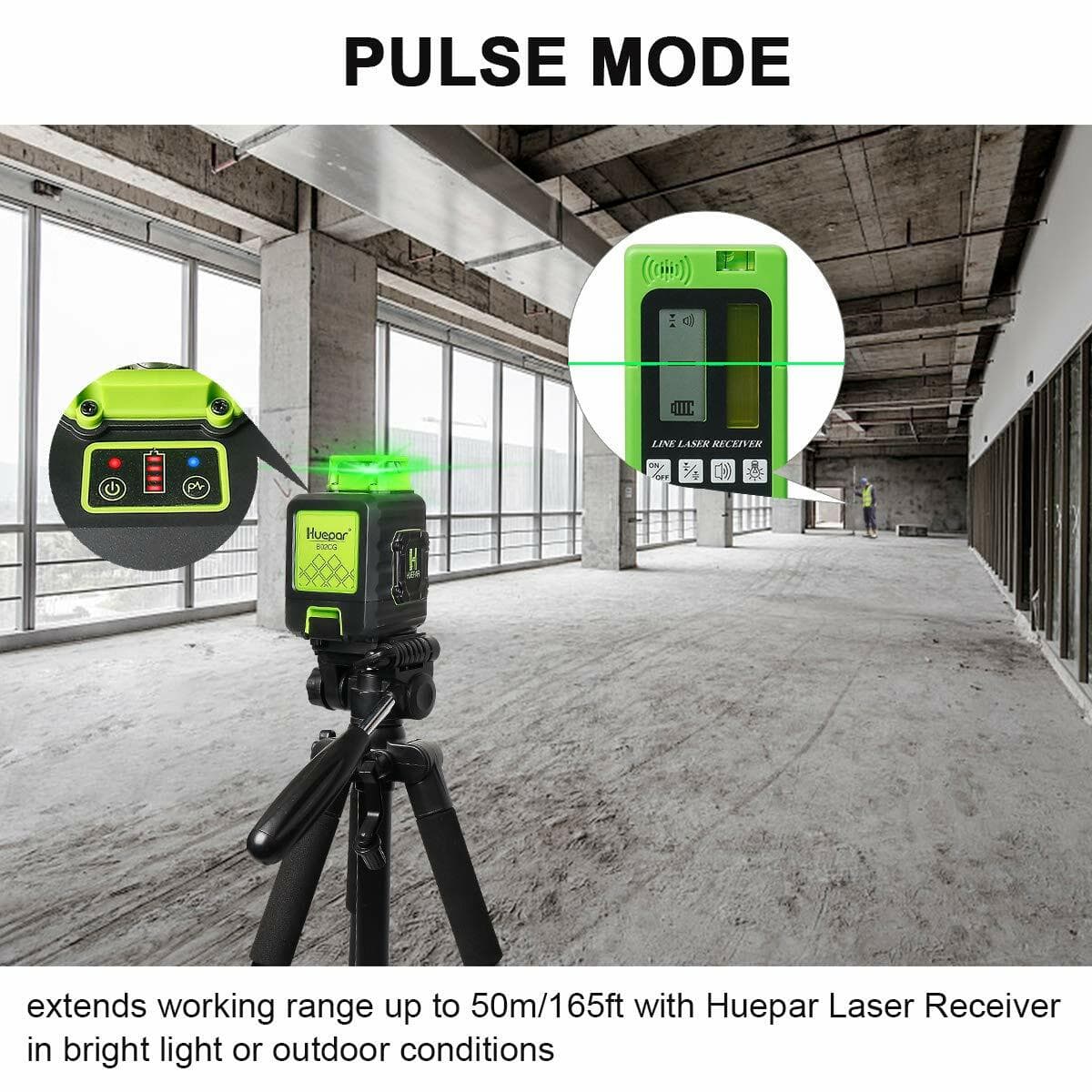 Cross Line Self leveling Laser Level Li-ion Battery with Type-C Charging Port 4