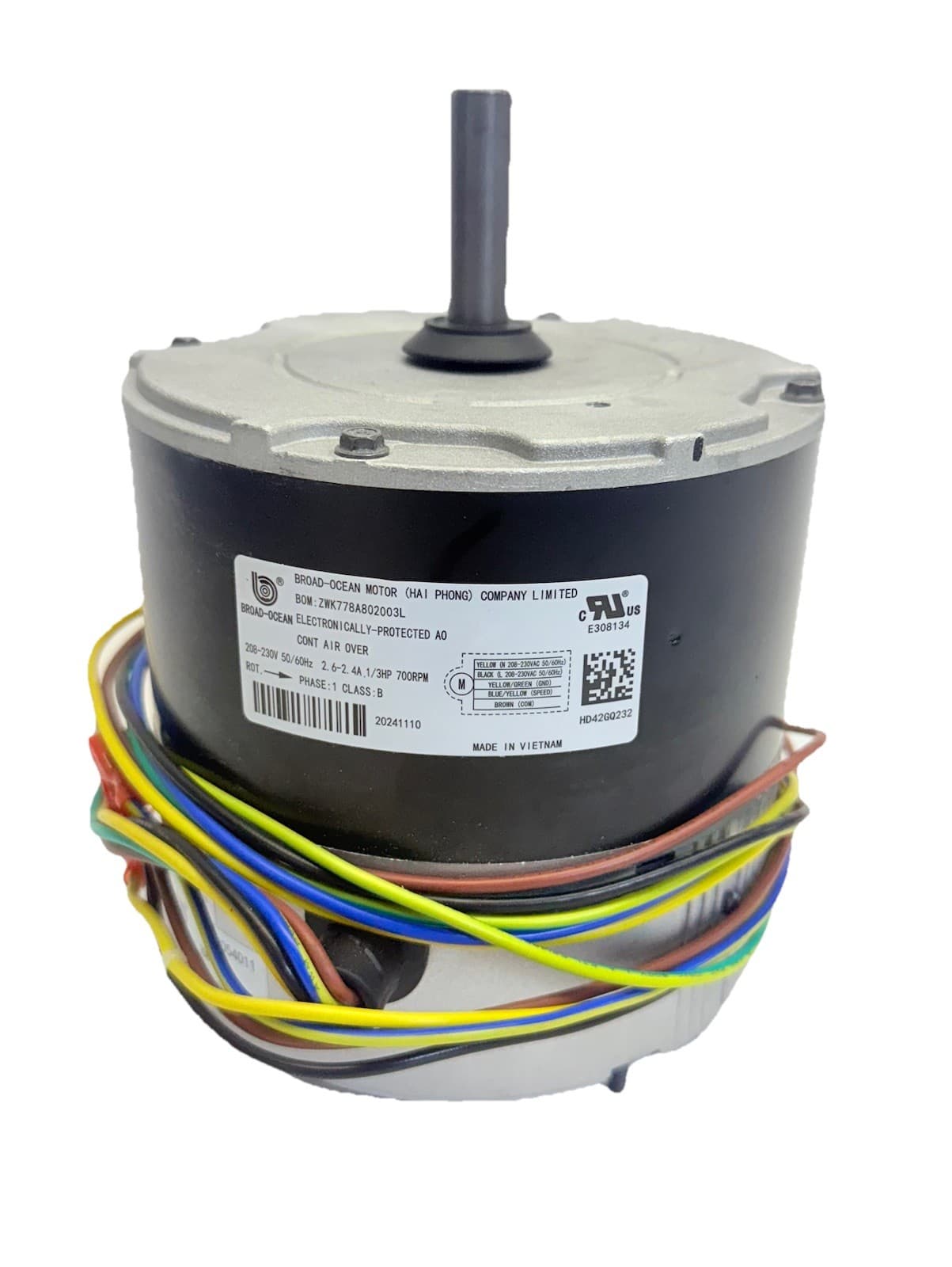 BROAD-OCEAN MOTOR HD42GQ232  ECM CONDENSER MOTOR 208-230V - 1/3HP - 700RPM