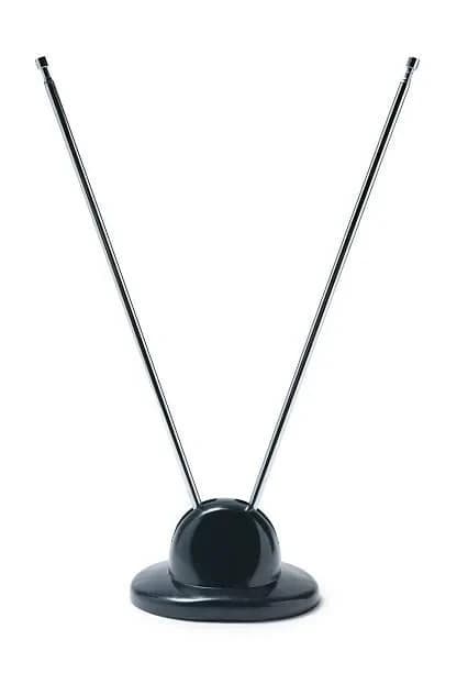 Telescopic FM Antenna Stereo Radio Receiver Indoor Rabbit Ears with 300 Ohm Wire 4