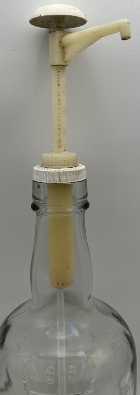 Vintage Large Smirnoff Vodka Glass 1 Gallon Bottle 80 Proof Pierre Pump Empty 3