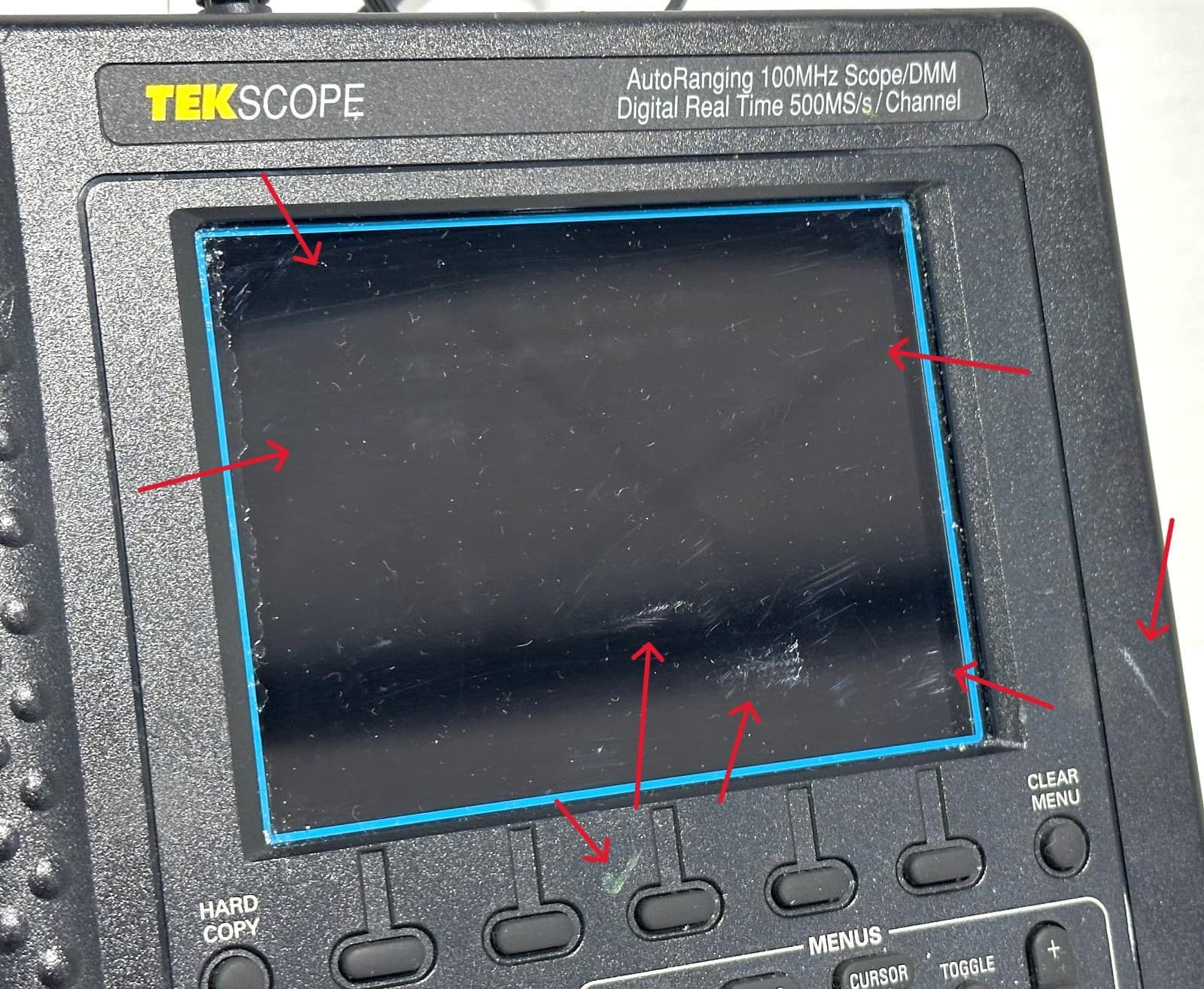 Tektronix TekScope THS720 AutoRanging 100MHz Scope/DMM Portable Oscilloscope 6