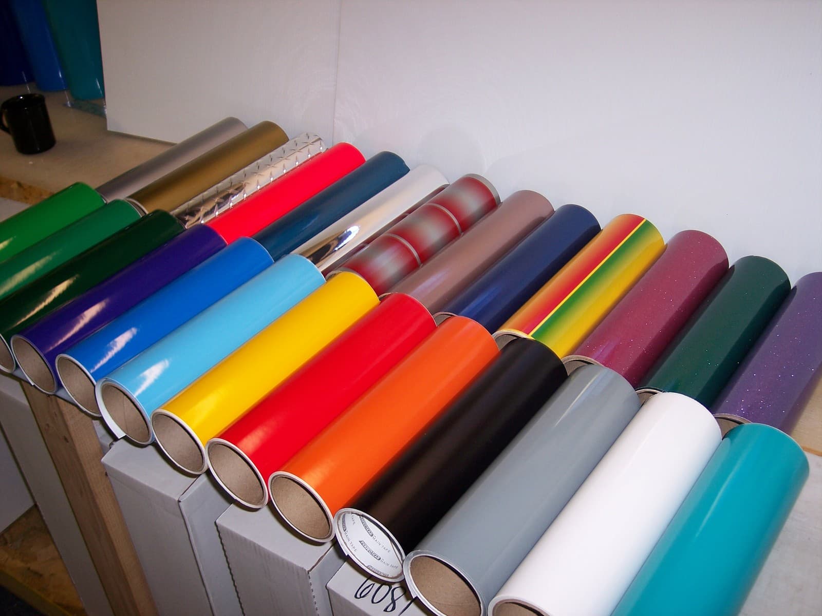 150 Self adhesive Hobby/Sign vinyl sheets ( Odd Sizes, most at least 6" x 12")  2