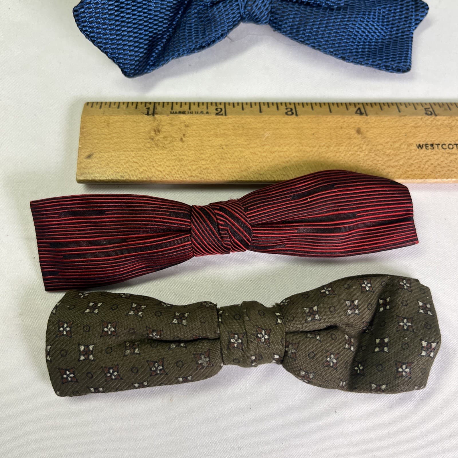 Vintage Clip On Bow ties Set Of 4 6
